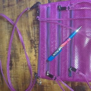 Rebecca Minkoff Pink Perforated Crossbody Bag